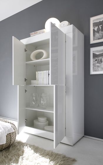 Soggiorno completo bianco lucido, prezzo scontatissimo