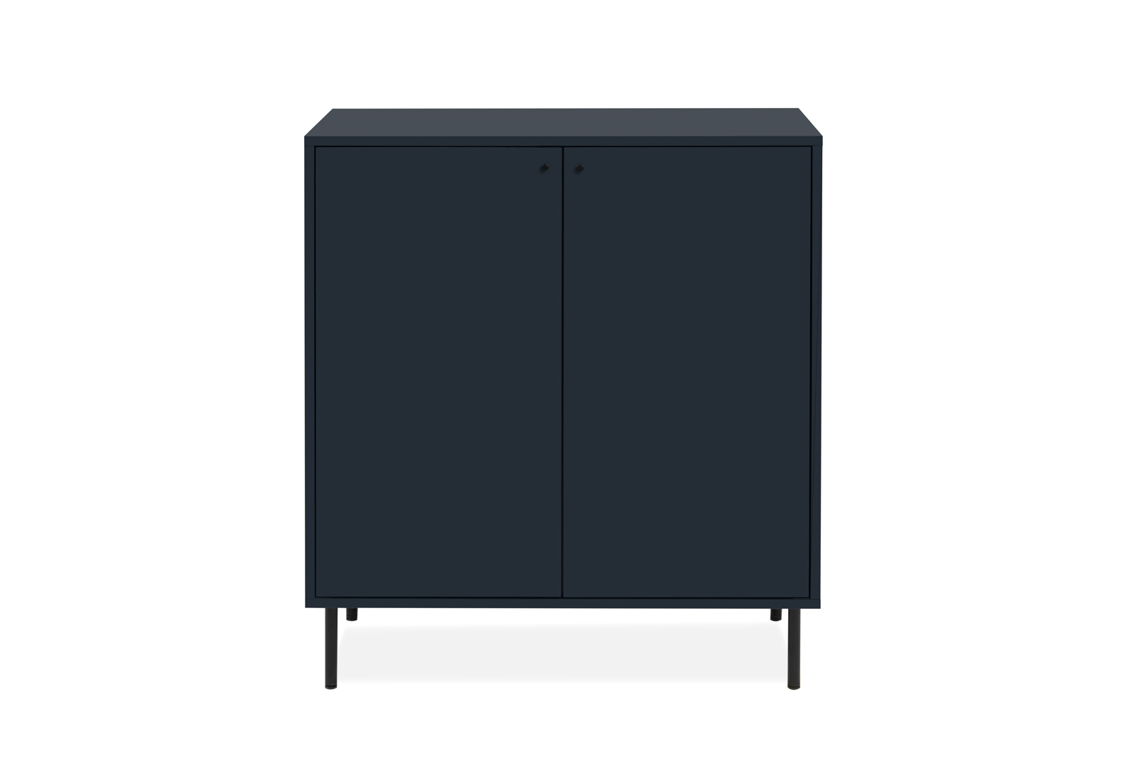 Credenza alta, moderna in offerta con piedini, finitura Blu black friday offerte