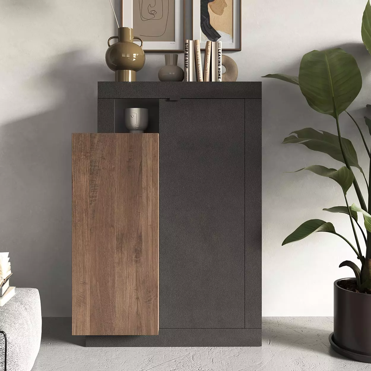 madia alta economica legno