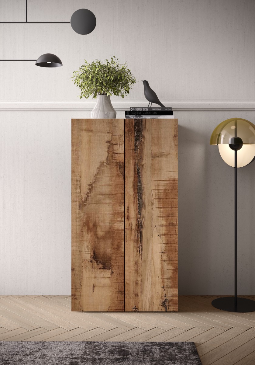 Madia alta moderna 2 ante, Made In Italy