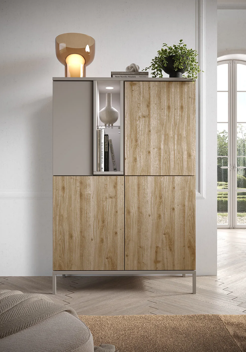 credenza 4 ante alta 