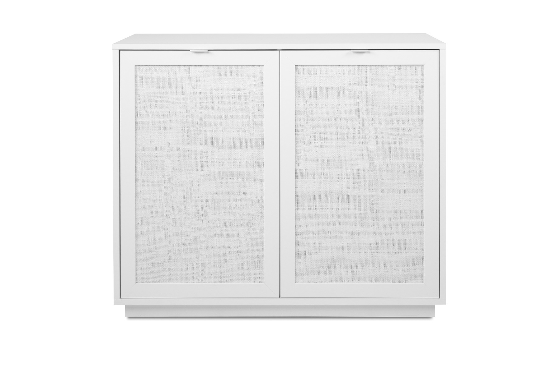 Madia Kara bianca 2 ante con frontali effetto Rafia bianca