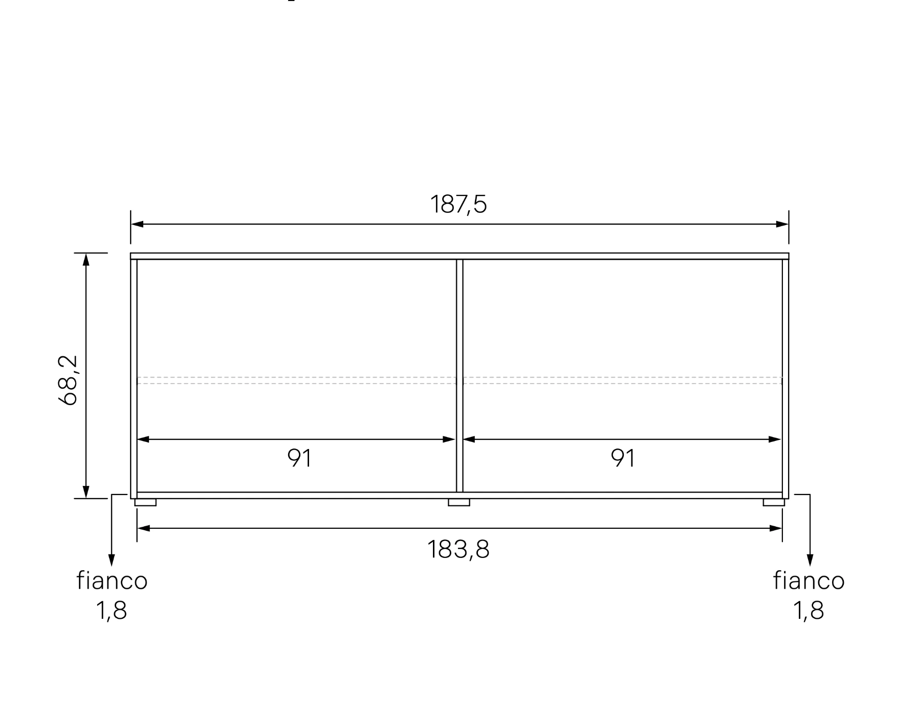 madia cannettata moderna