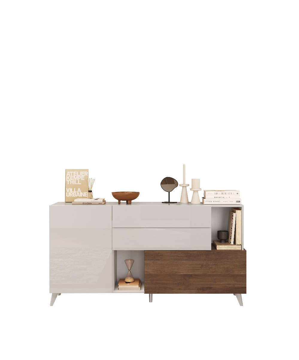 credenza con piedini bianca piccola