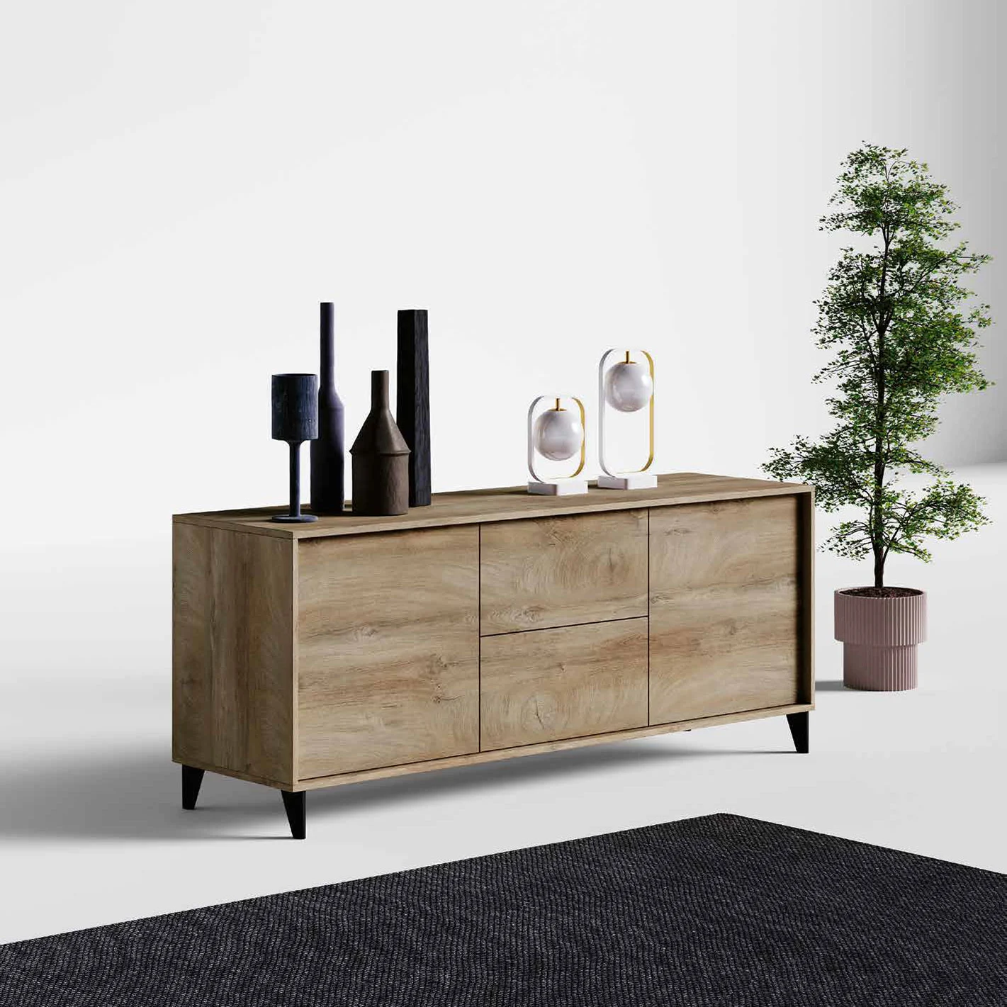 madia quercia con piedi