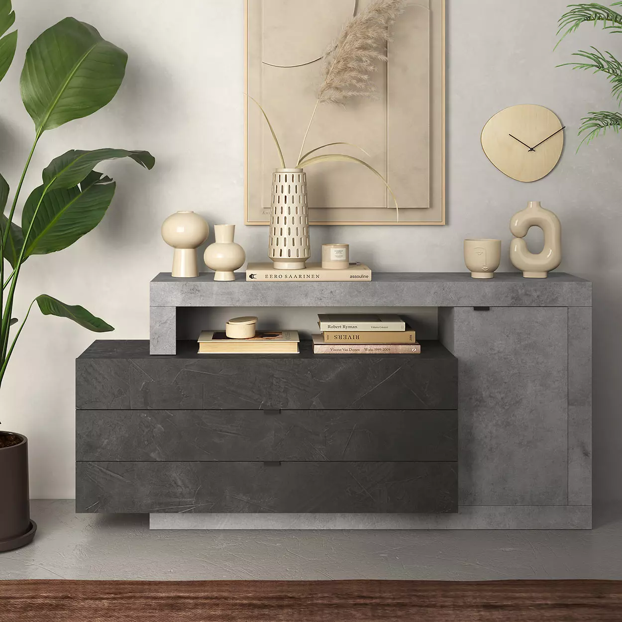 credenza ante e cassetti