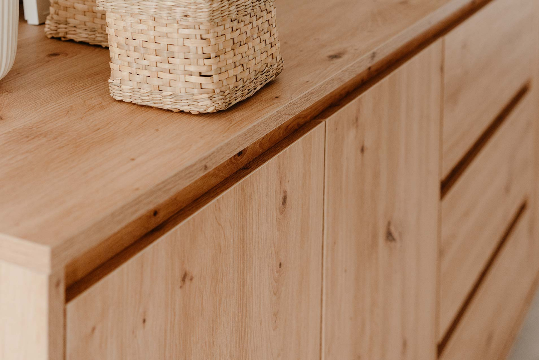 madia 2 porte rovere