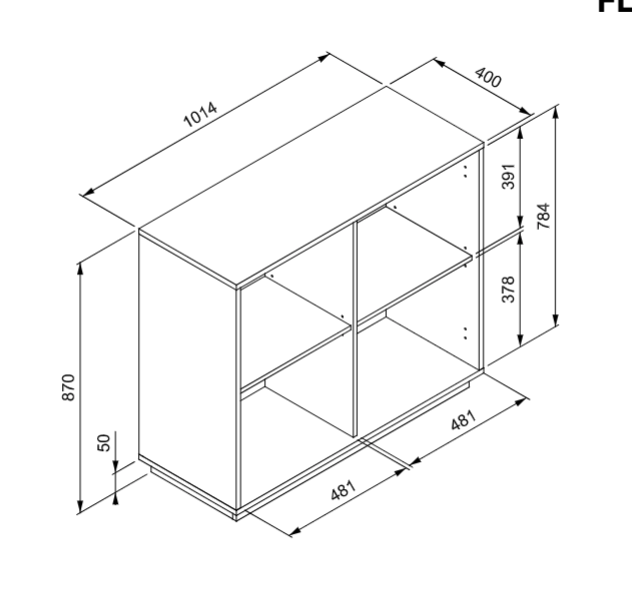 Madia Kara bianca 2 ante con frontali effetto Rafia bianca