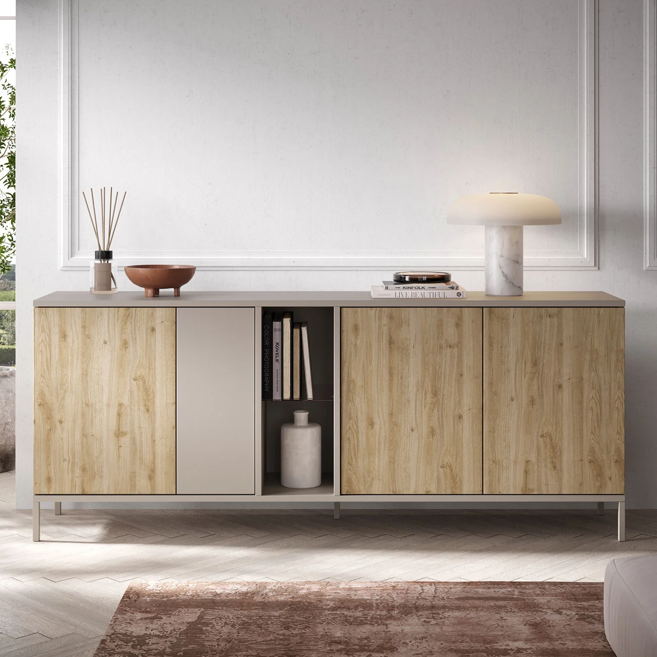 credenza 4 porte moderna