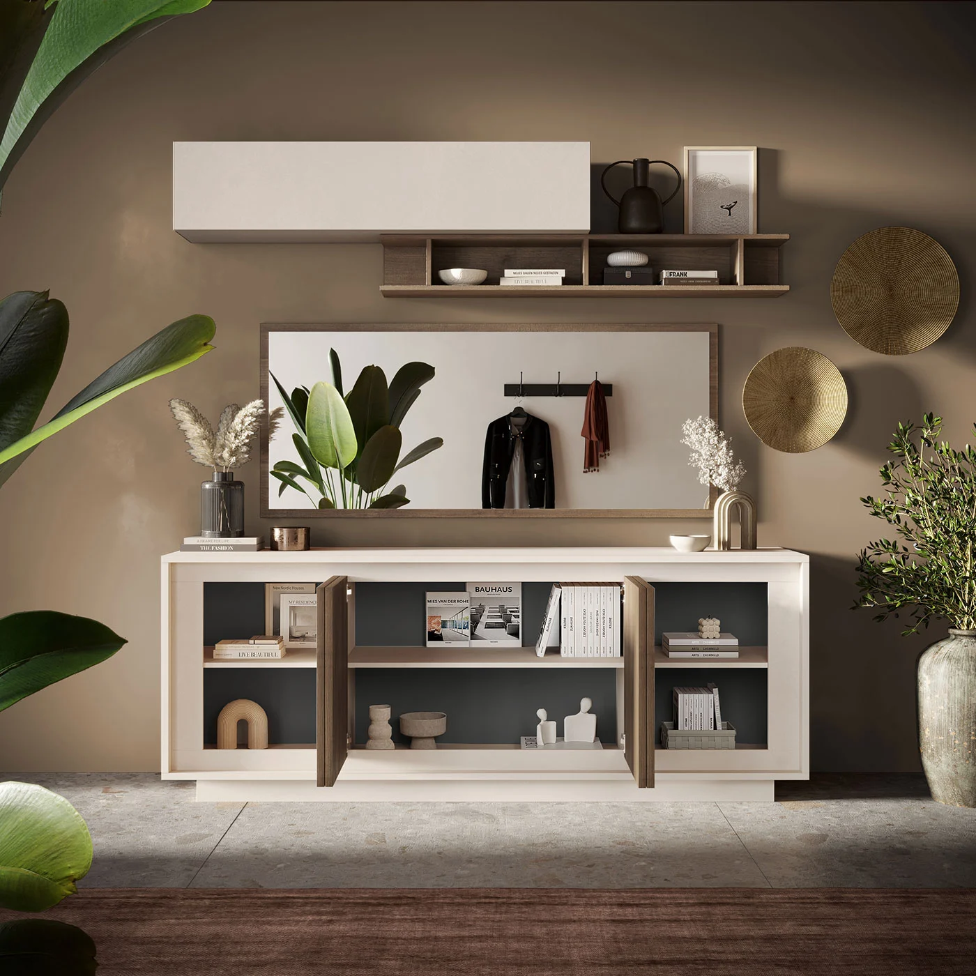 credenza 4 ante cashmere