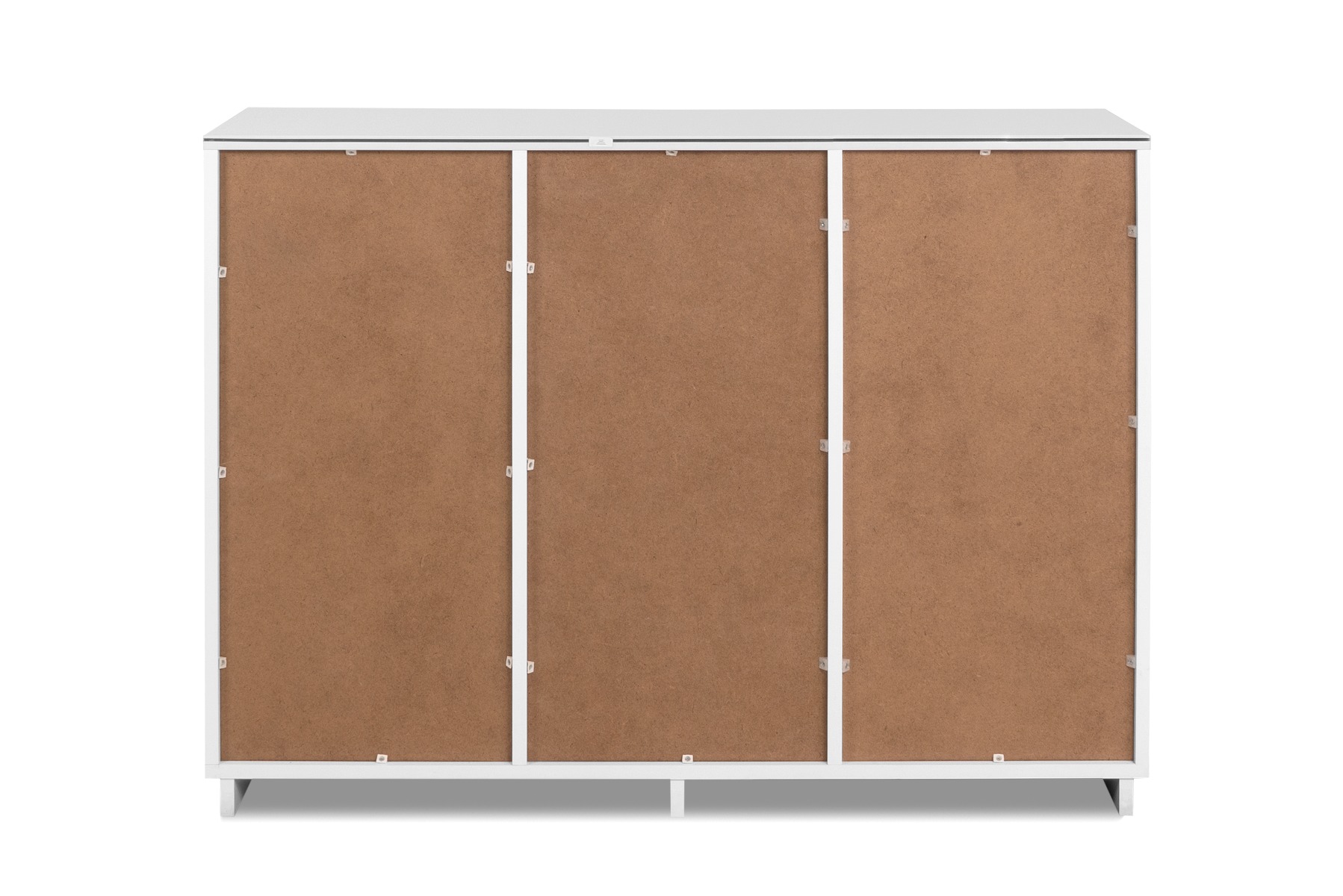 Madia multiuso 2 ante 3 cassetti in finitura Bianco lucido