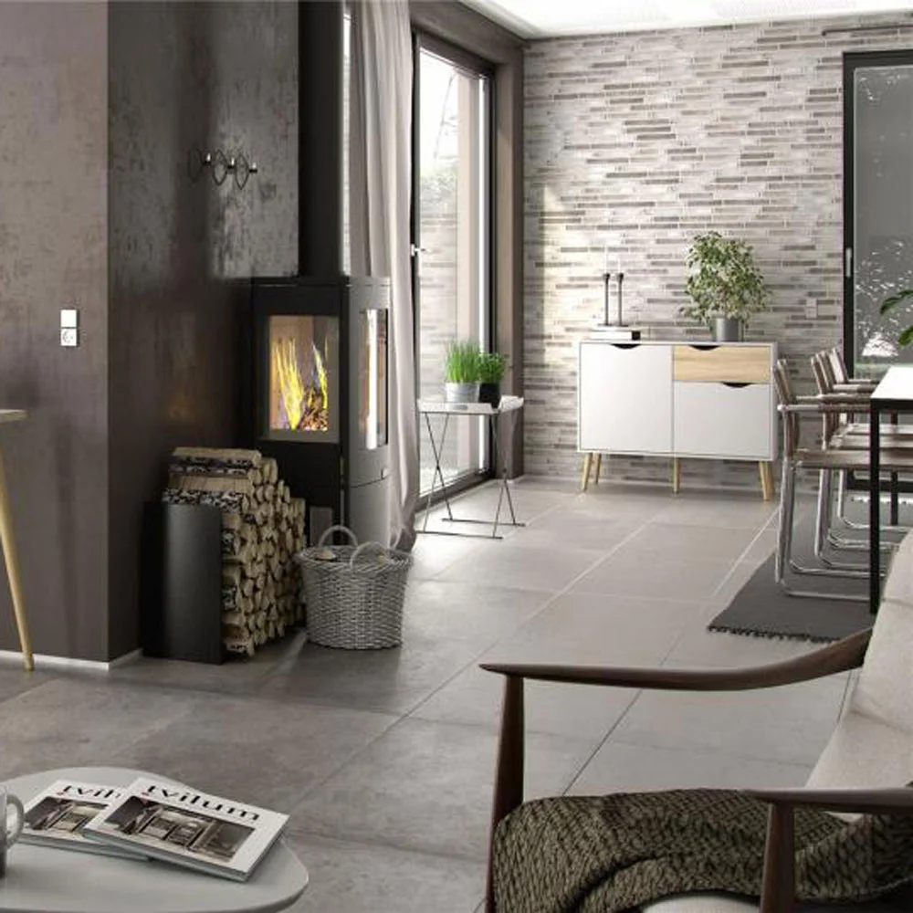 madia bianco e rovere