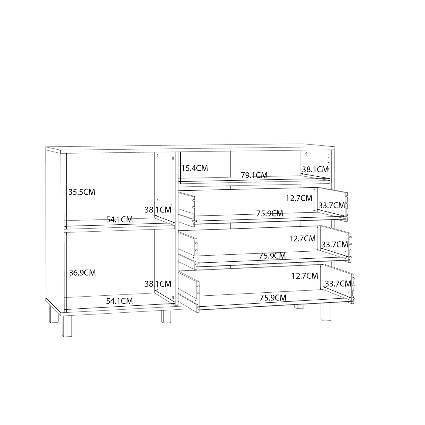 madia con vano sabbia
