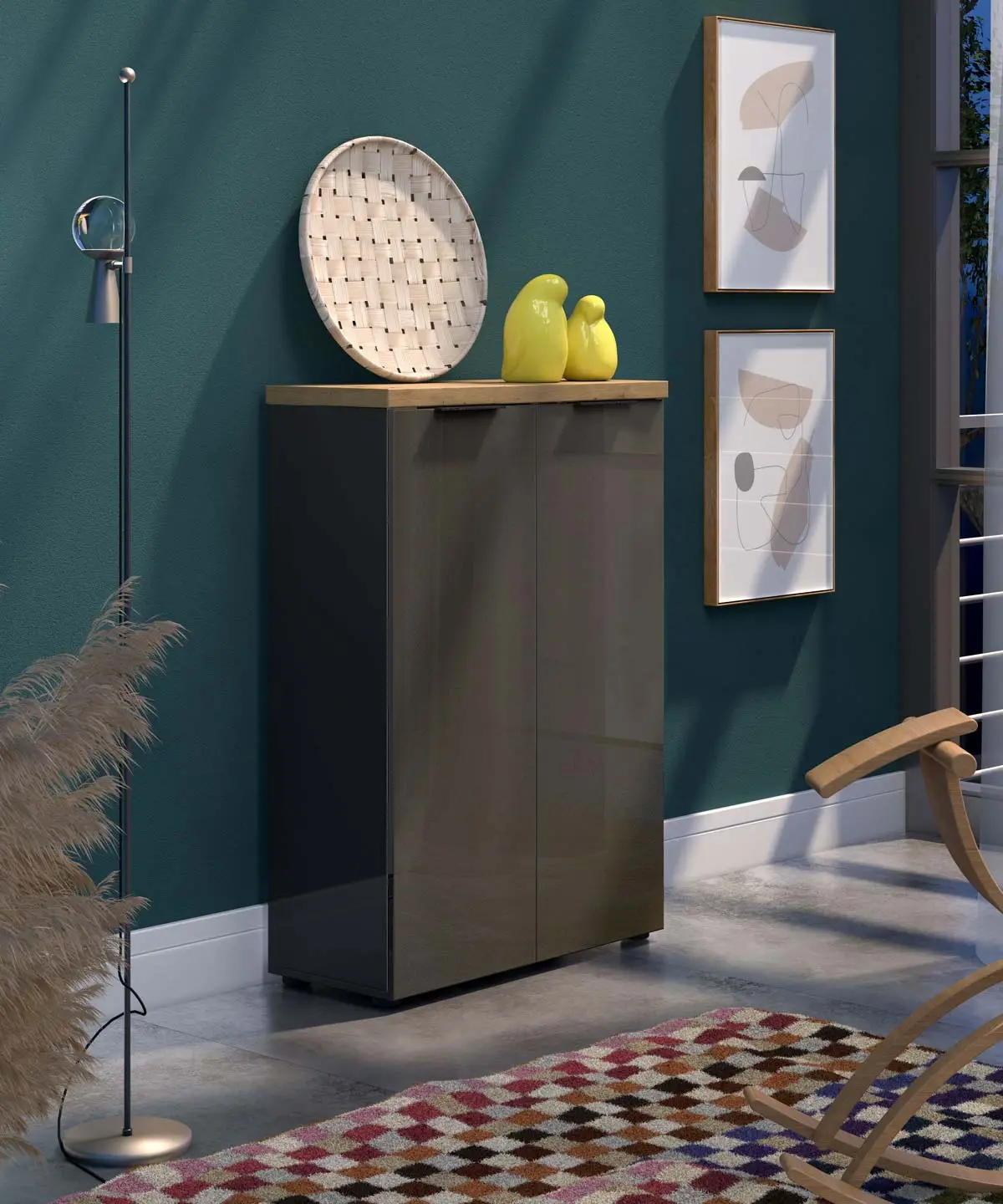 Scarpiera alta 2 ante Antracite 