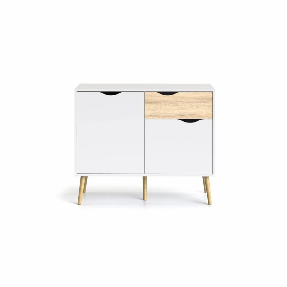 madia bianco e rovere