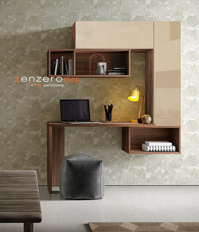 Zona studio Tadmor in finitura Quercia brown con Corda 