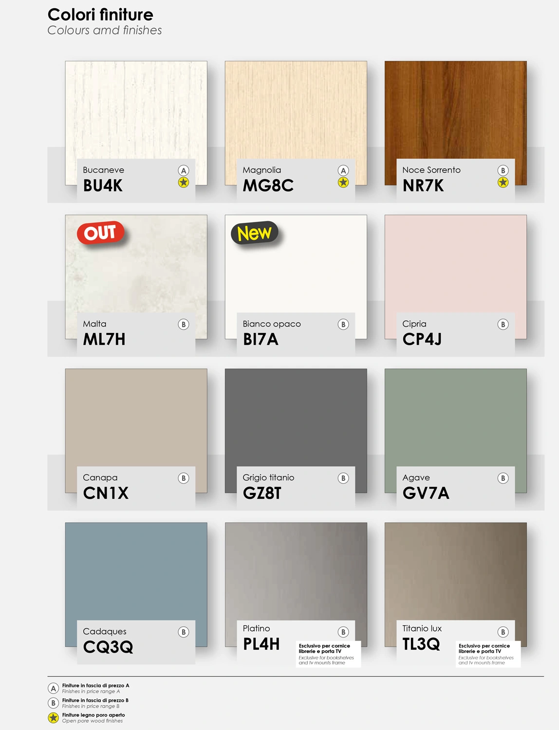 Letto matrimoniale Irina con inserto in ecopelle  in finitura Bucaneve