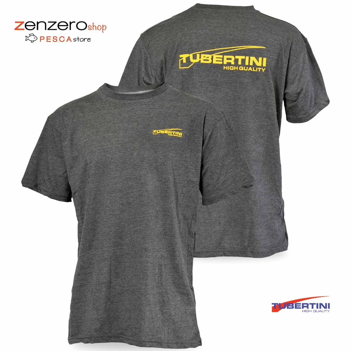 t-shirt grigia Tubertini