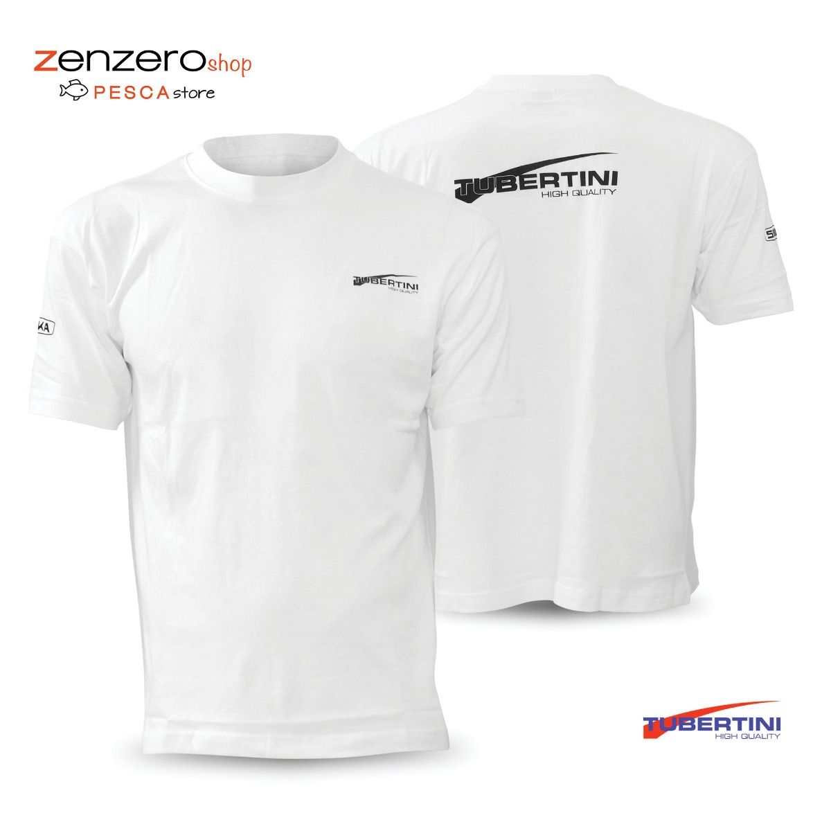 maglietta a manica corta bianca Tubertini