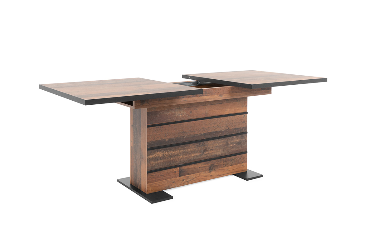 Tavolo allungabile Industry in finitura castagno