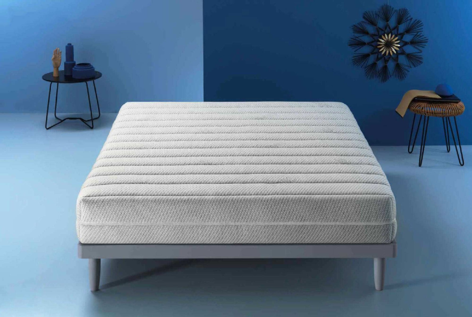 Materasso E1 altezza 25 cm in memory e schiumato microcellulare, sfoderabile