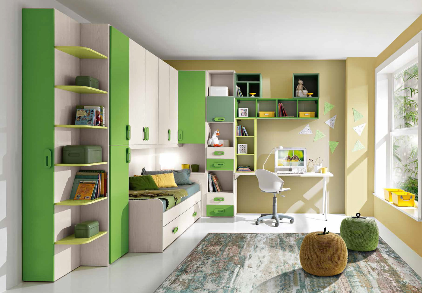 Cameretta a ponte Alessio con armadio ad angolo a prezzo scontatissimo