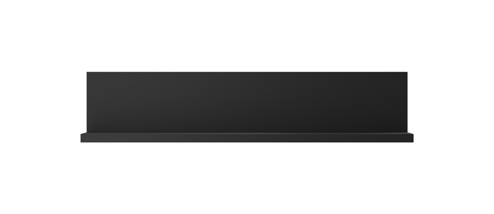 Mensola moderna, finitura nero opaco