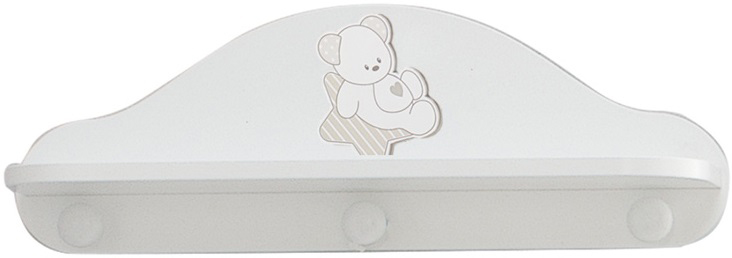 Culla neonato Orsetto per neonati con decorazione, finitura Bianco