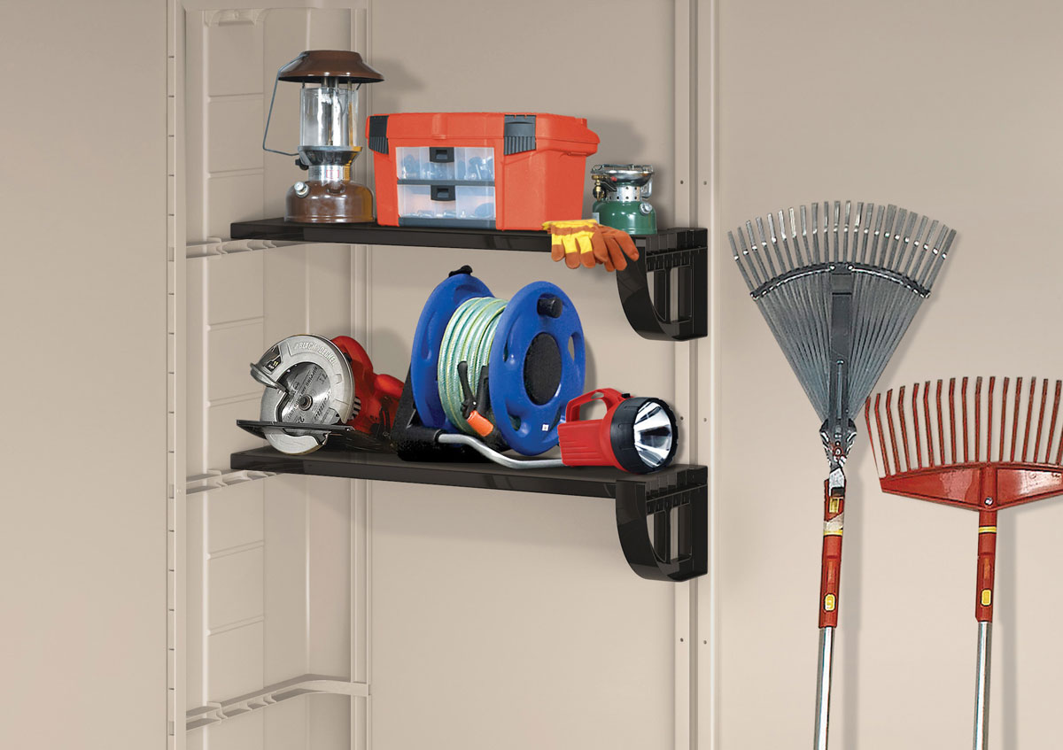 Baule da esterno Quercia, porta attrezzi per giardino, capacità 1400L