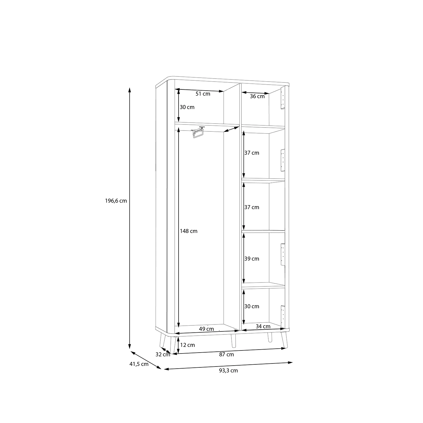 armadio d'ingresso scontato