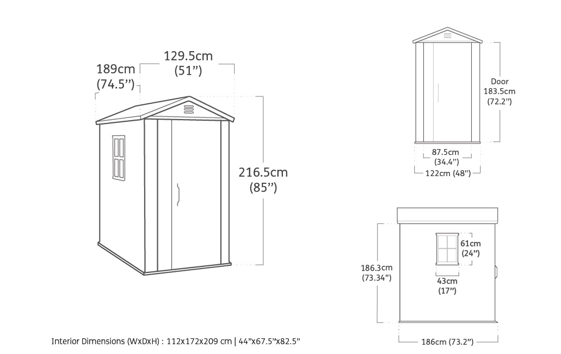 Casetta da esterno Betulla 4x6