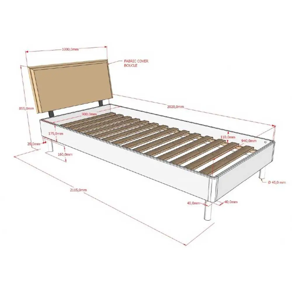 cameretta colore rovere