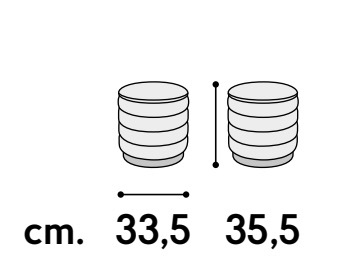 pouf contenitore giallo 