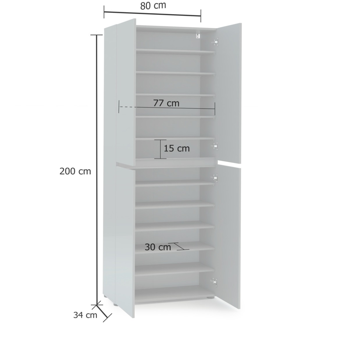 scarpiera in offerta grigia