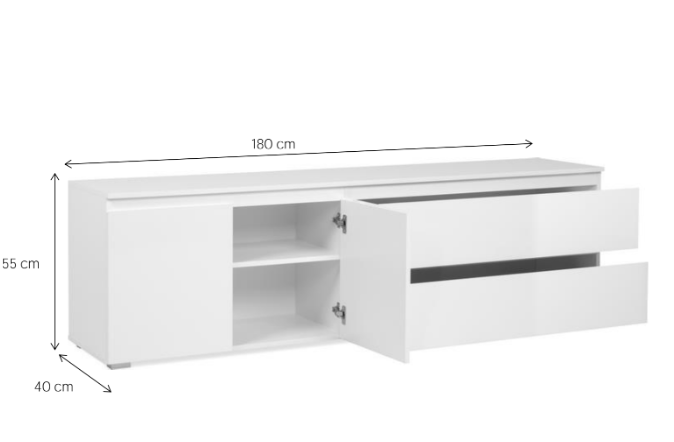 Porta TV moderno L.180 cm