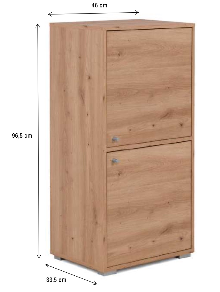 libreria multiuso 2 ante