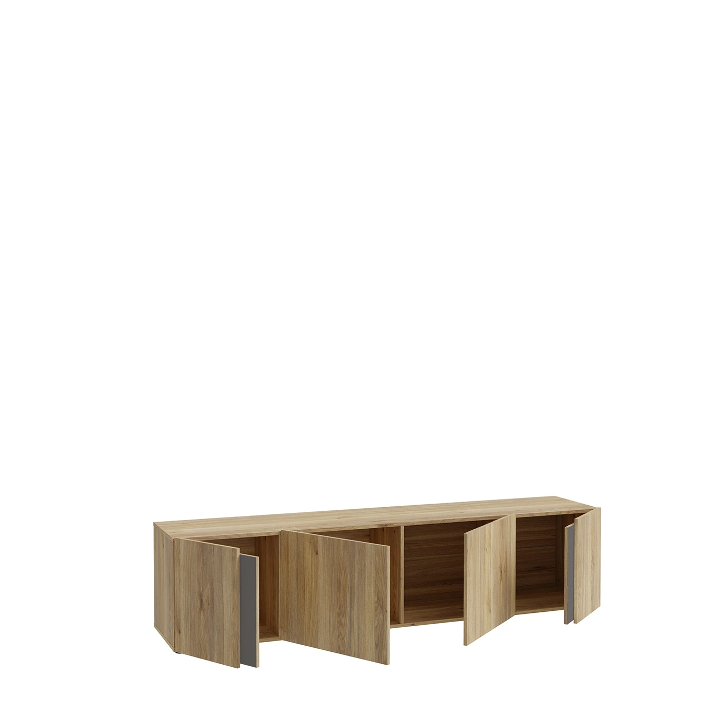 porta tv a 4 ante grigio scuro