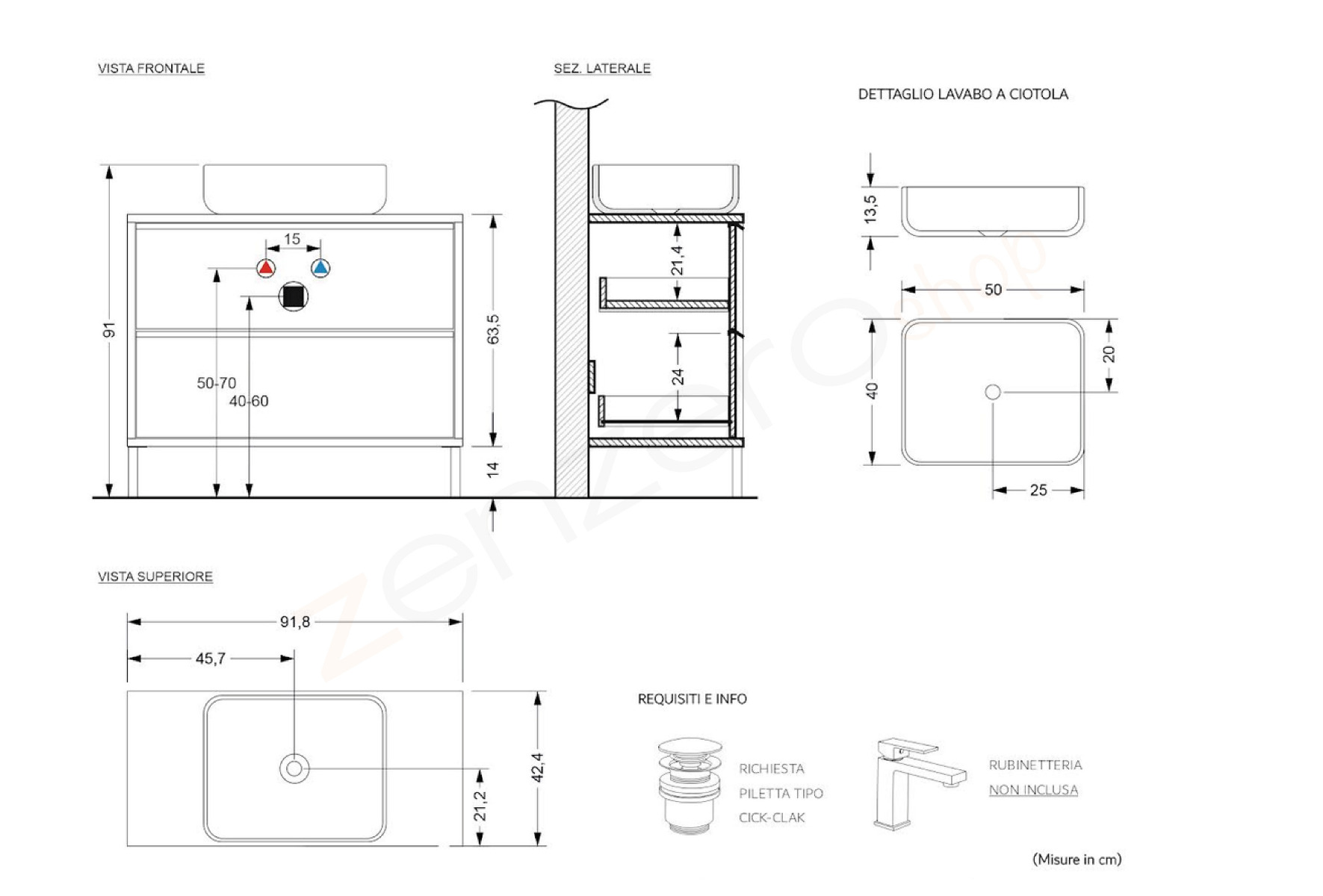 piccolo bagno nero moderno