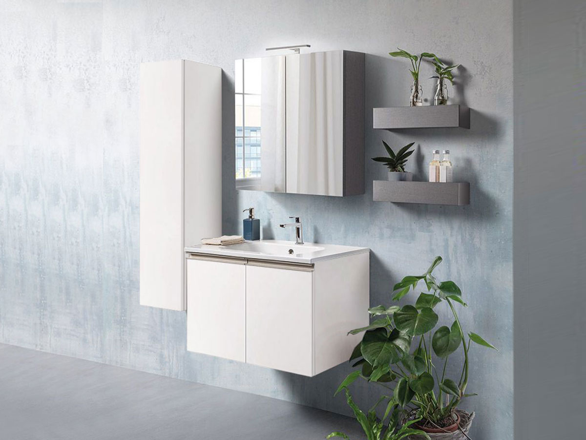 Mobile bagno prezzo basso, mobile con lavabo integrato, Havasu 23 Bis