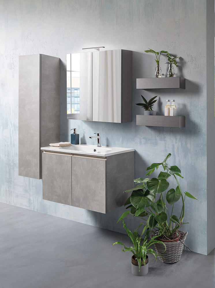 Mobile bagno prezzo basso, mobile con lavabo integrato, Havasu 5 Bis