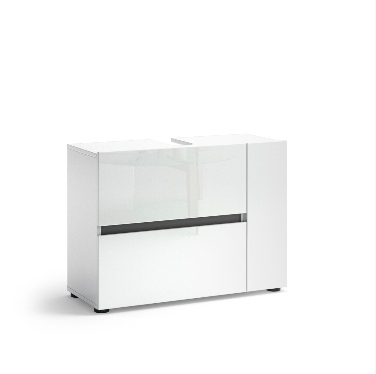 bagno a terra bianco lucido 