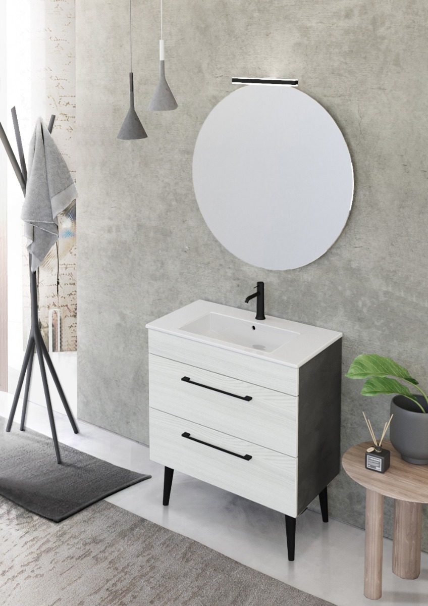 Mobile bagno L.81 con piedini, Jog 31