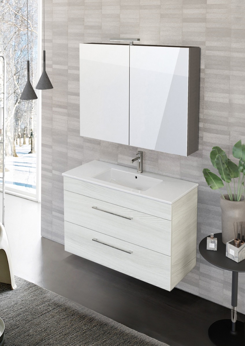 Mobile bagno con 2 cassetti L.101, Jog 36