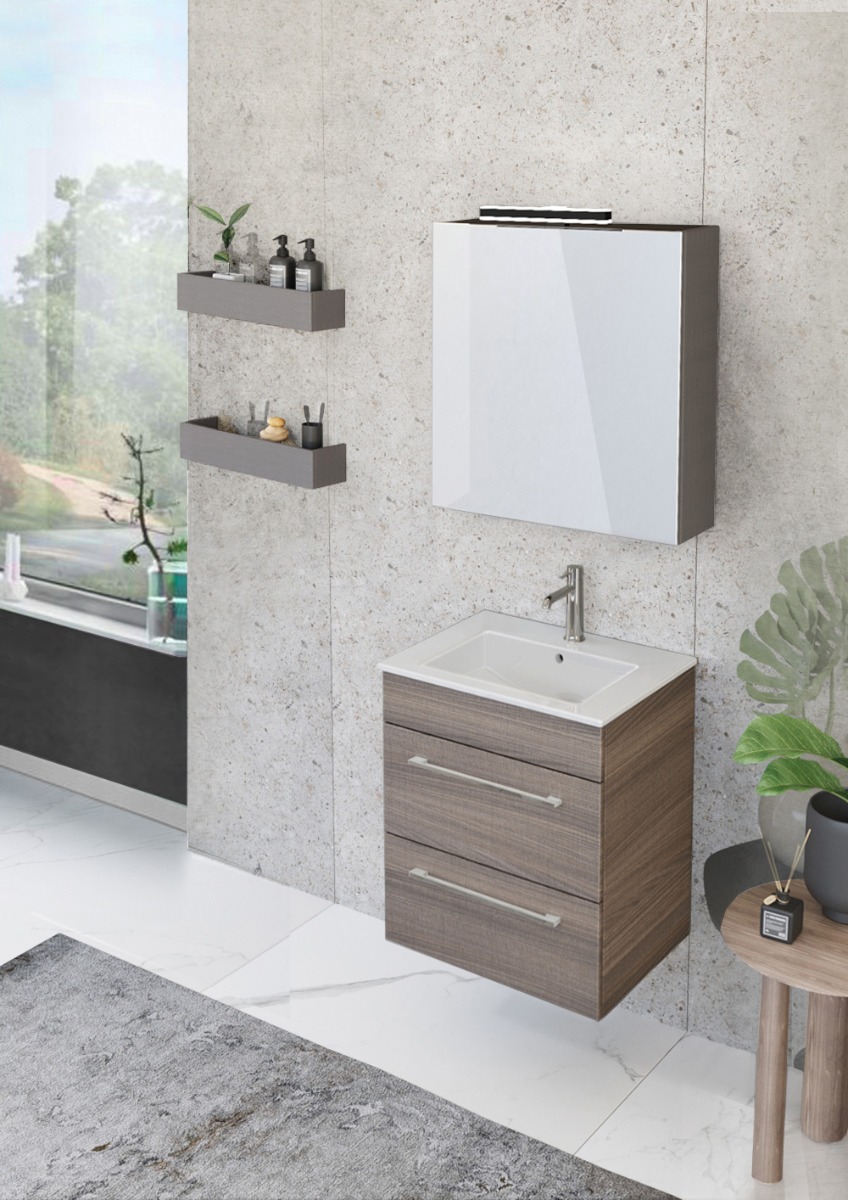 Mobile da bagno con lavabo L.55, Jog 22