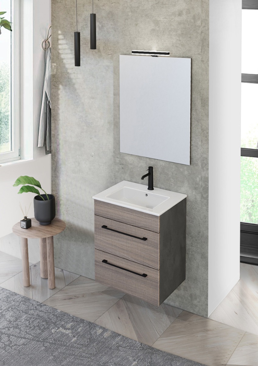Mobiletto bagno con lavabo L.55, Jog 23