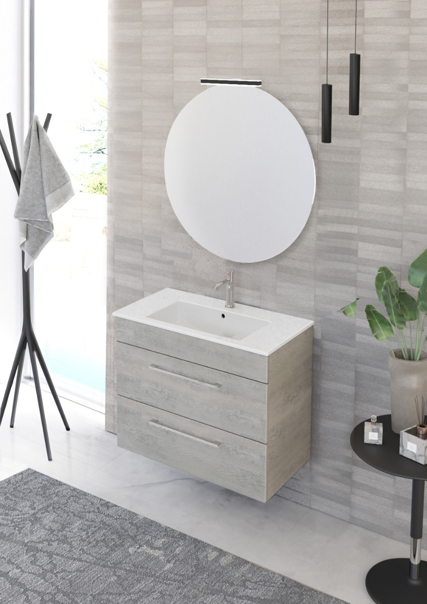 Mobile da bagno con lavabo L.81, Jog 26