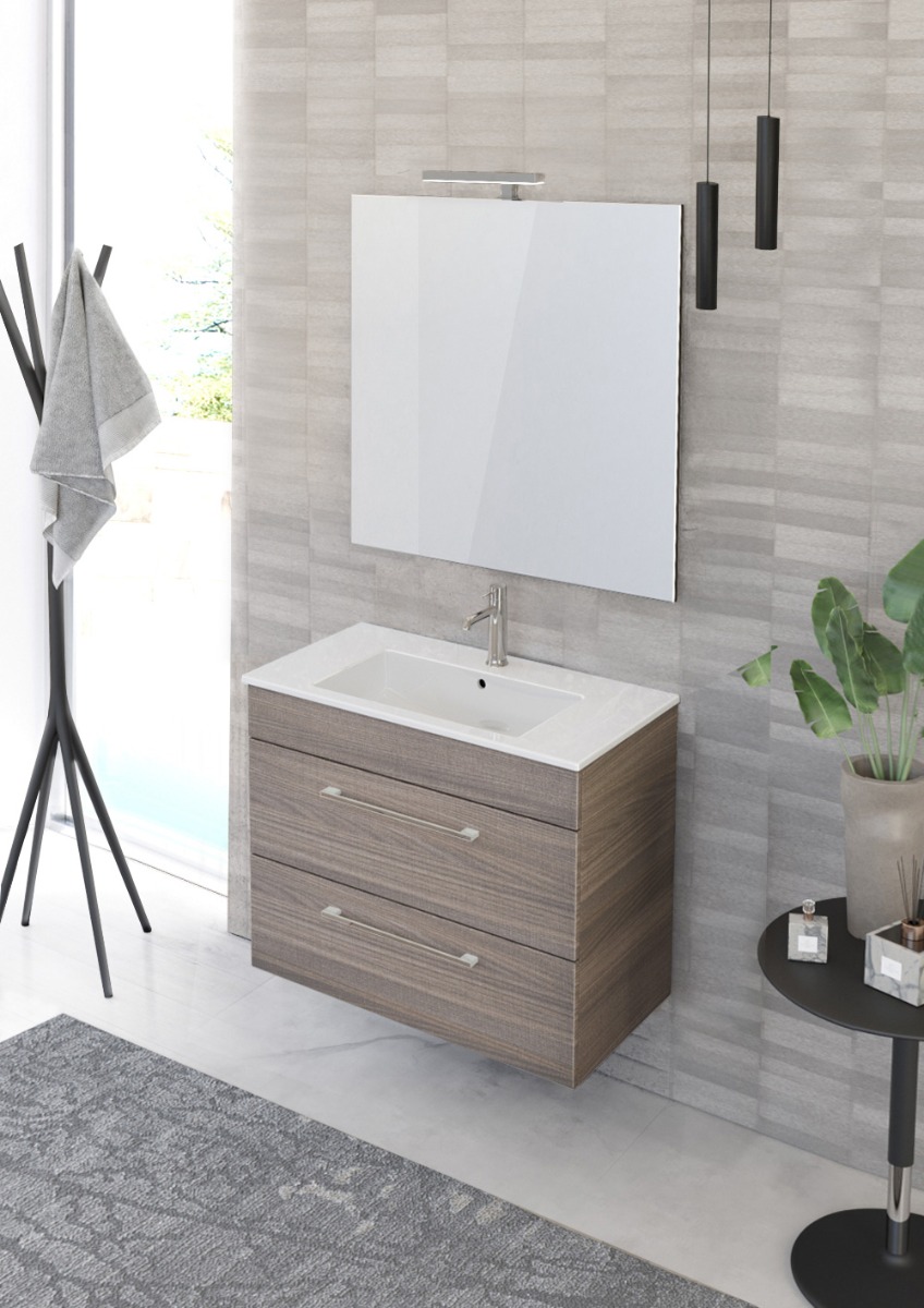 Mobile bagno L.81 con lavabo, Jog 28