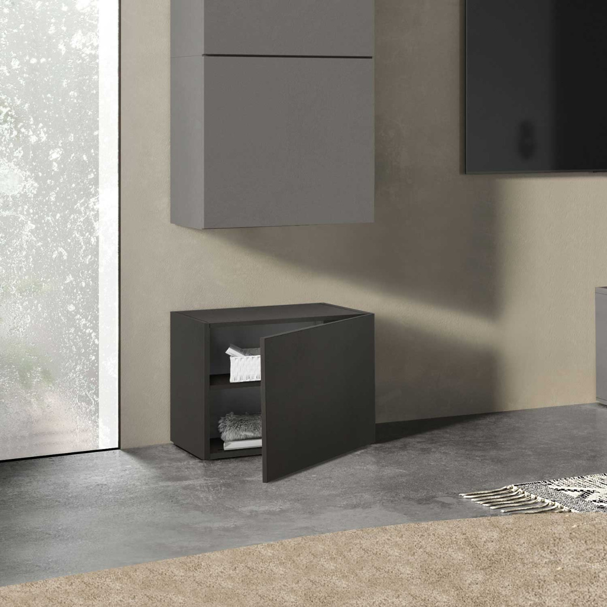 cubo a terra o sospeso finitura lava