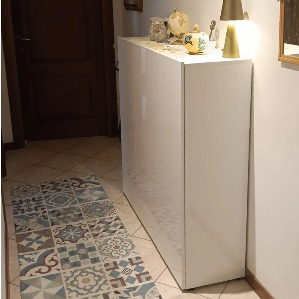  Scarpiera 3 ante finitura Bianca Lucido