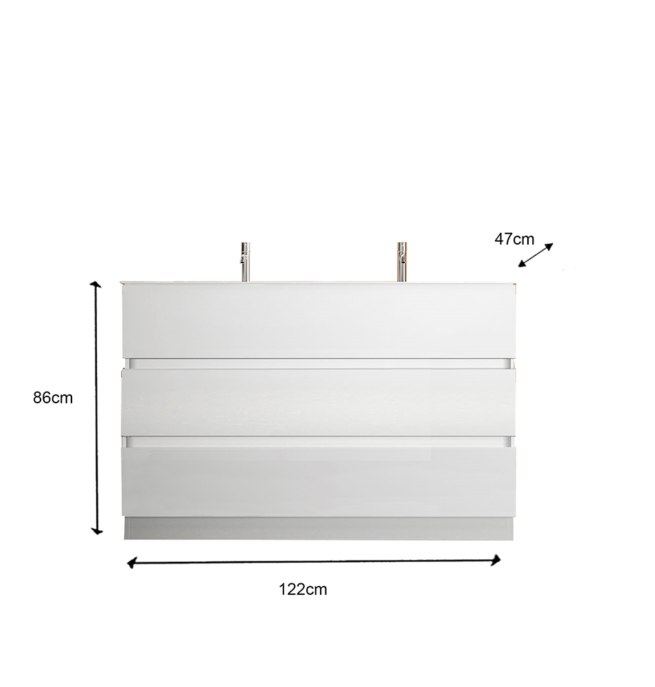 mobile bianco lucido bagno